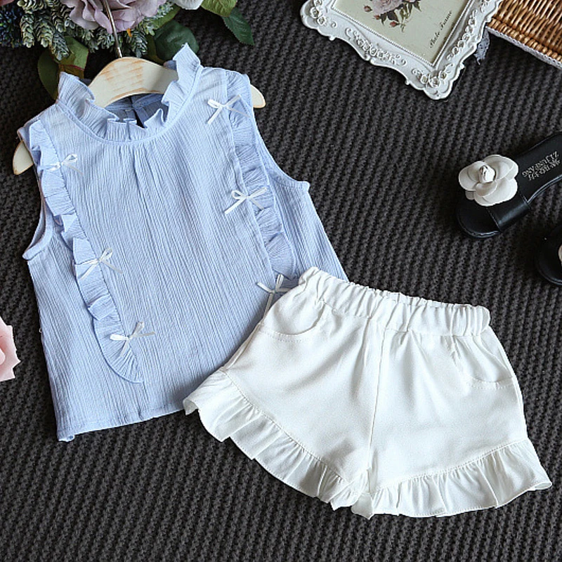 Girls' Printed T-Shirt and Shorts Set