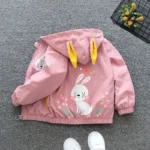 Girls' Hooded Zip-Up Jacket — Image 3