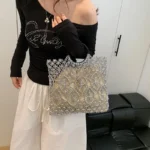 Bohemian Straw Shoulder Bag — Image 4
