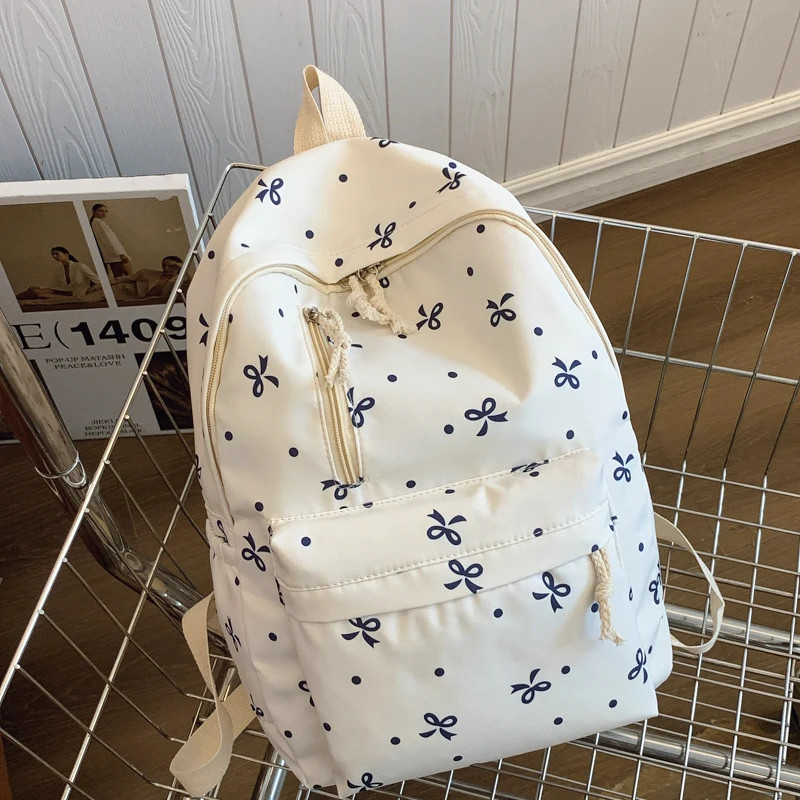 Padded Bow Print Backpack — Image 16