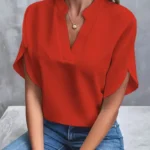 Casual Solid Summer Blouse — Image 3