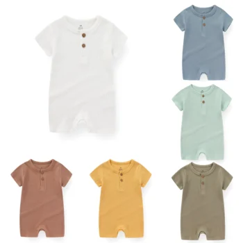 Baby Solid Short Romper