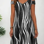 Striped Short Dress