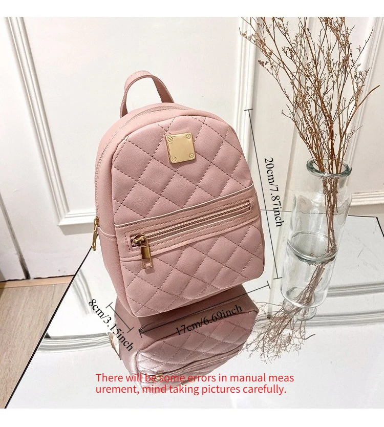 Korean-Style Embroidered Backpack