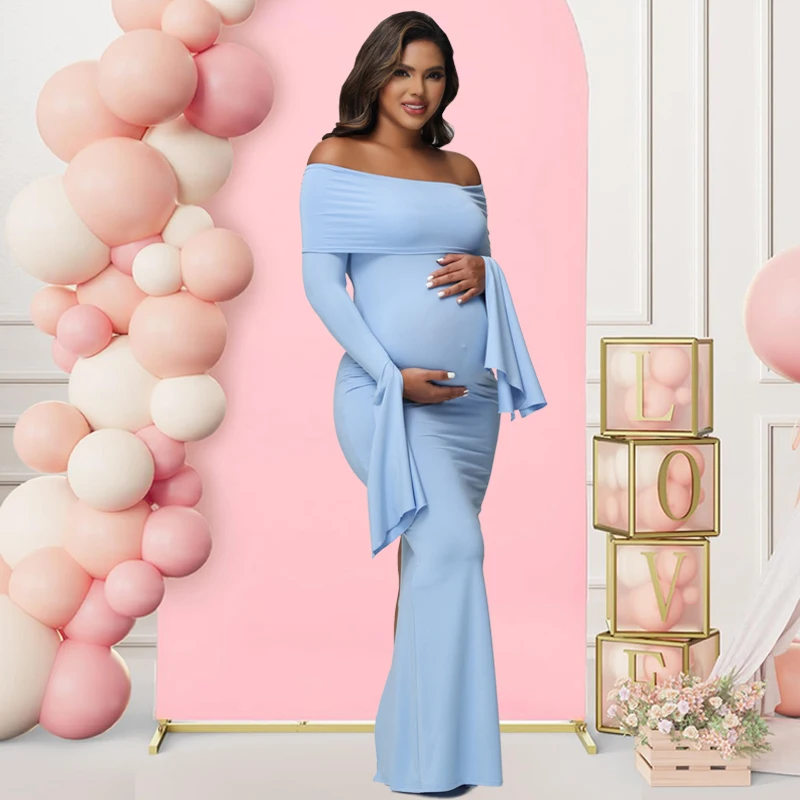 Maternity Off-Shoulder Dress