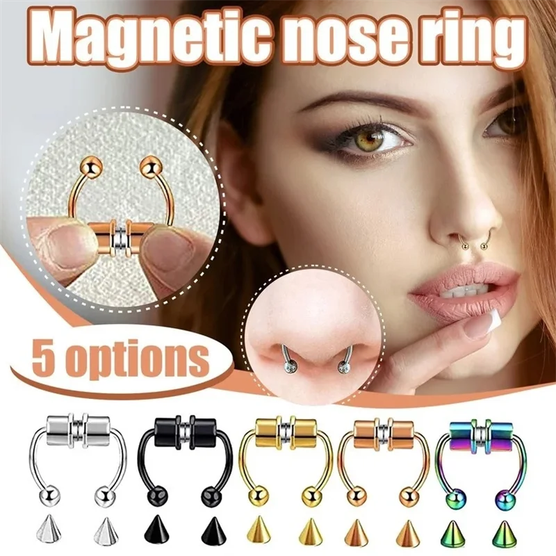 Magnetic Nose Ring, No Piercing Needed