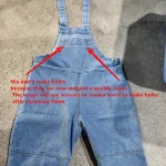 Kids' Denim Romper with Straps — Image 6