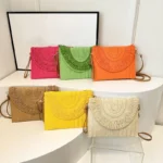 Handmade Straw Clutch Bag — Image 5