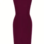 Vintage Sleeveless Round Neck Formal Dress — Image 5