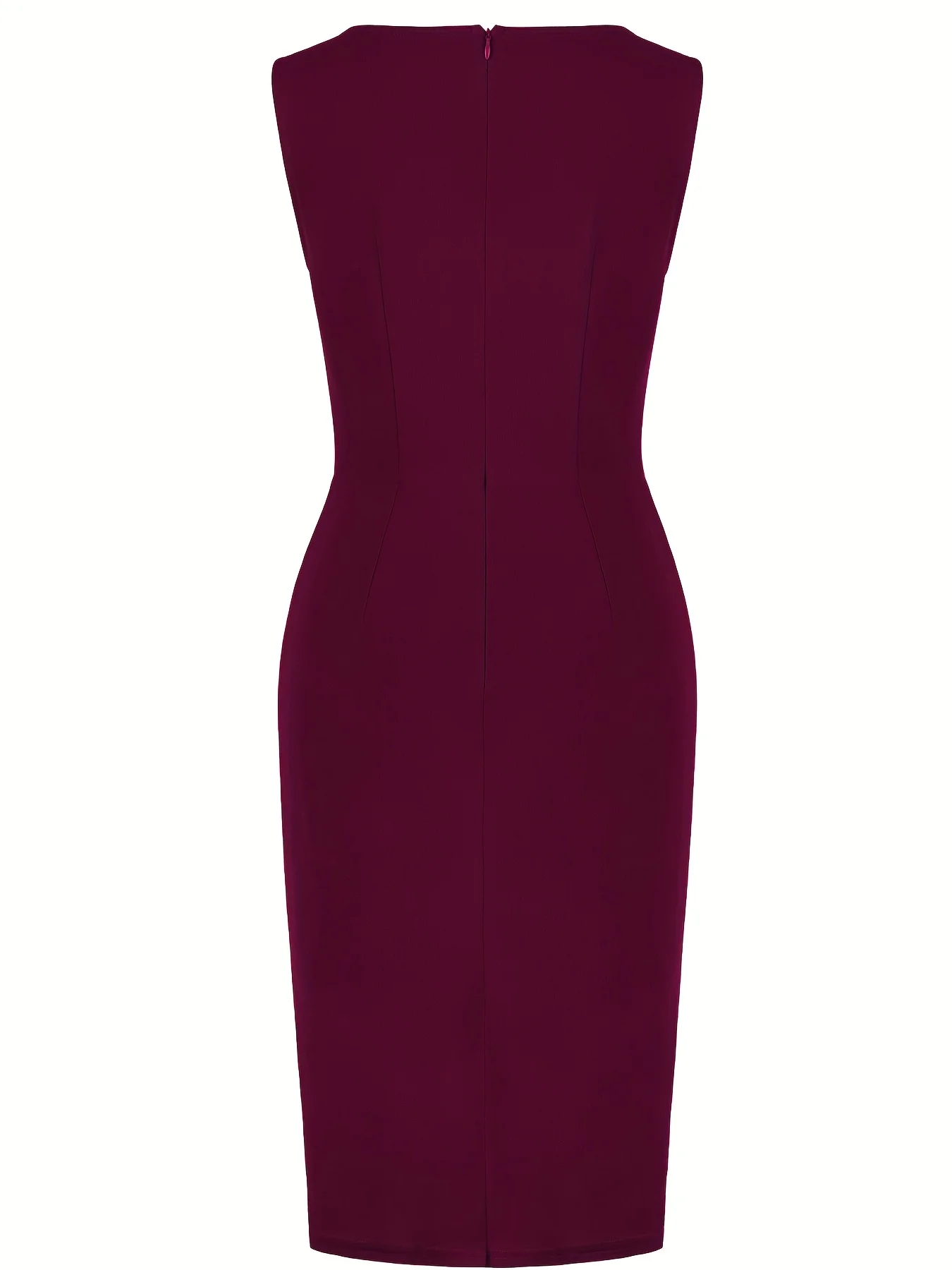Vintage Sleeveless Round Neck Formal Dress