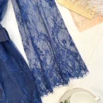 Sleep Set with Strappy Nightgown and Light Lace Robe — Image 3