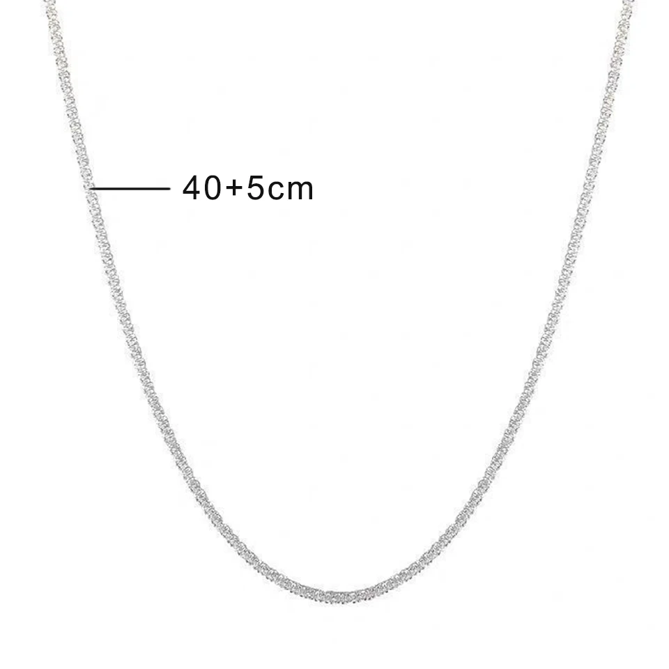 Shiny Silver-Tone Choker Necklace
