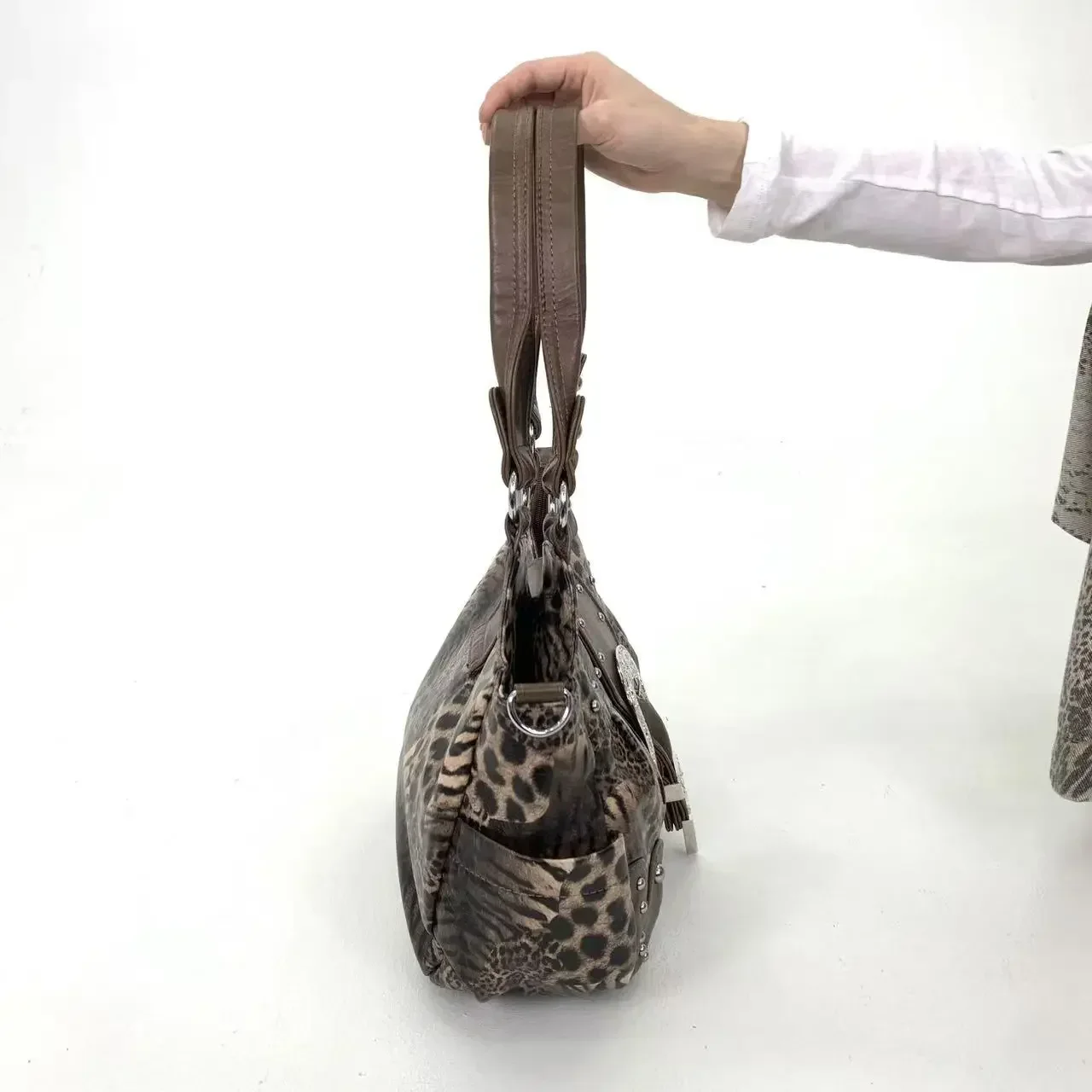 Girls' Y2K Leopard Print Shoulder Bag — Image 25