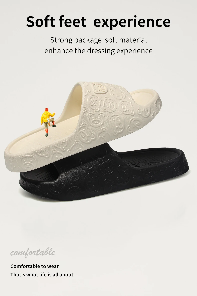 Women's Indoor and Outdoor Slippers with Ribbed Sole