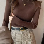 Vintage Solid Winter Sweater — Image 3