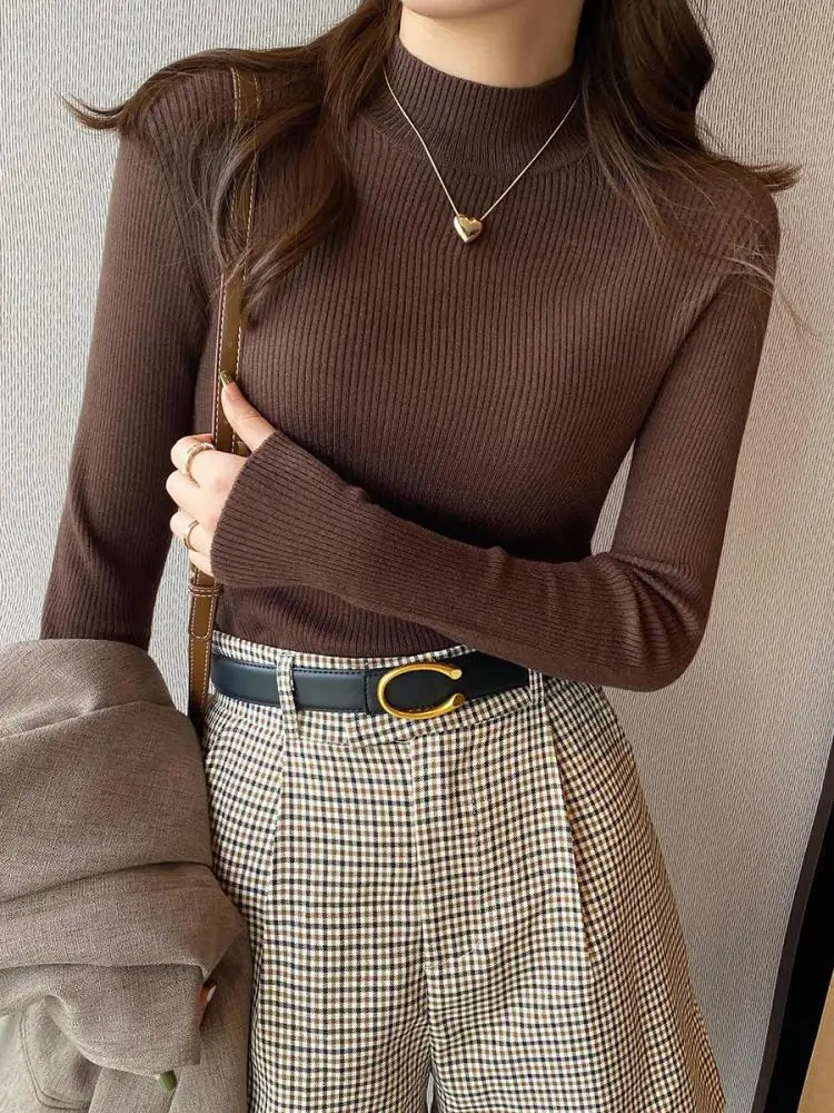 Vintage Solid Winter Sweater