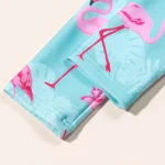 Girls' Long Sleeve Flamingo Print Swimsuit — Image 4