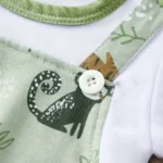 Baby Romper with Cute Animal Print — Image 4
