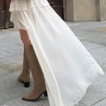 Casual Loose Pleated Skirt — Image 3