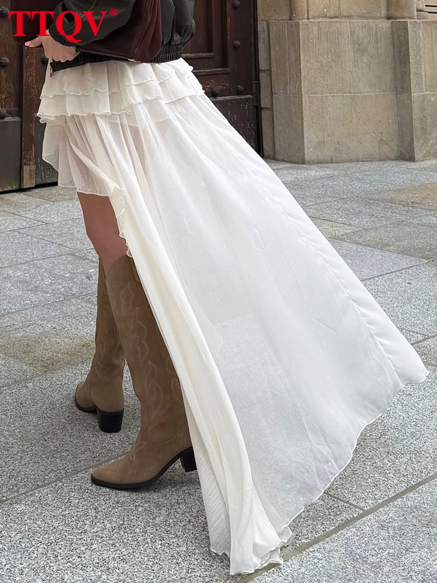 Casual Loose Pleated Skirt