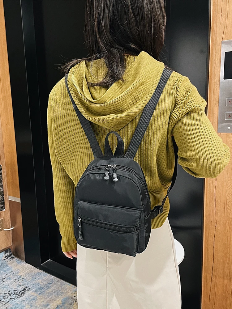 Classic Solid Nylon Backpack