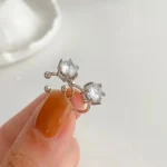 Zircon Clip-On Earrings for Unpierced Ears — Image 3