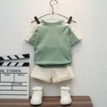 Baby Letter Print Cotton Set — Image 2