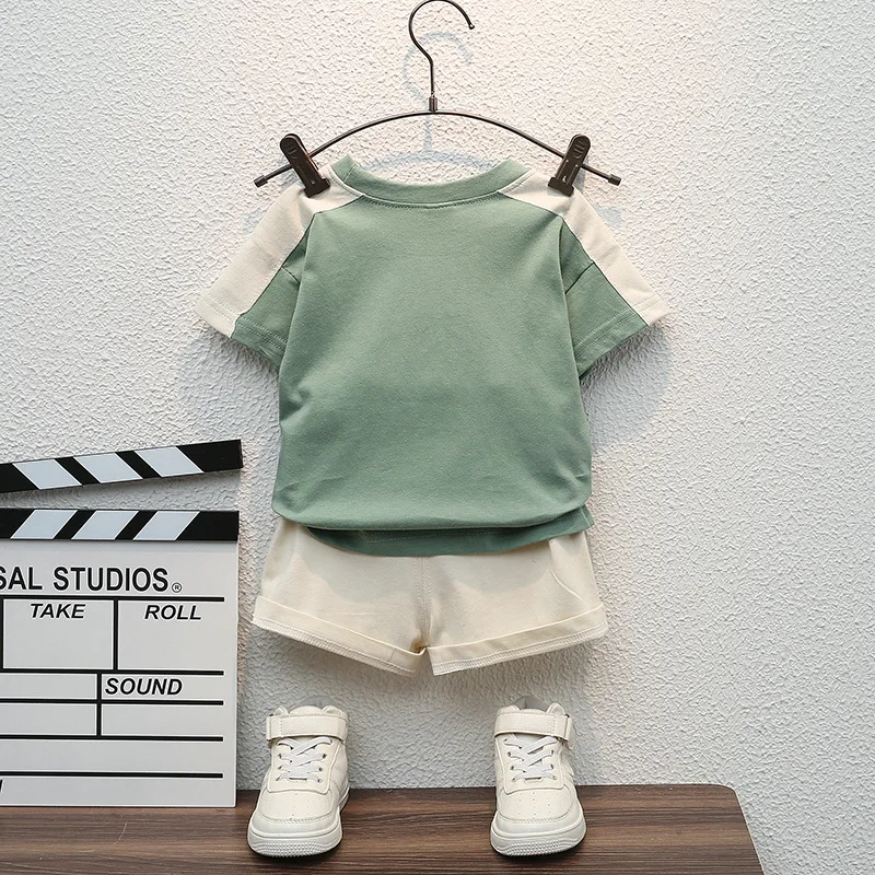 Baby Letter Print Cotton Set