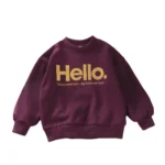 Kids' Letter Print Sweatshirt — Image 5
