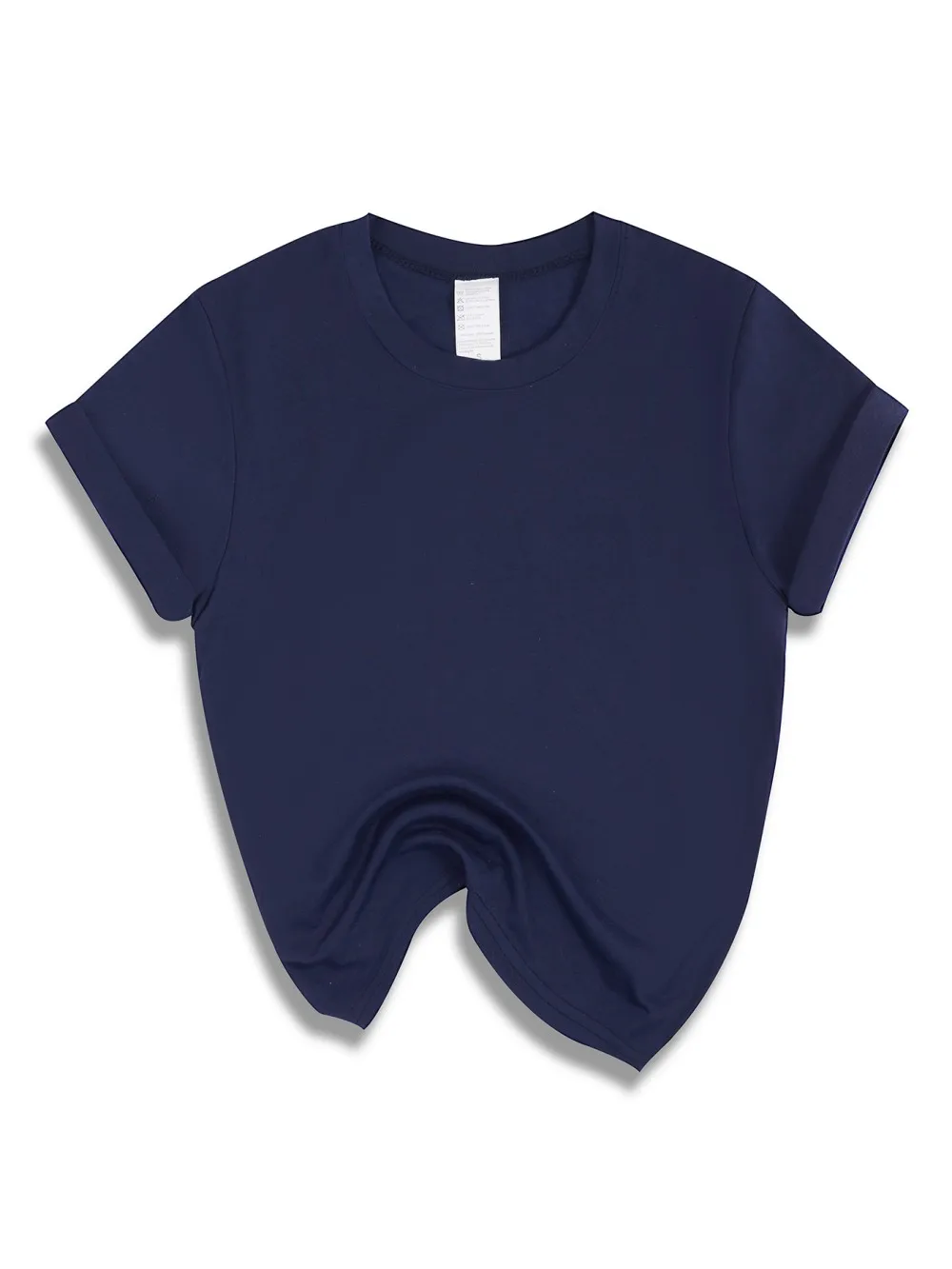 Casual Solid Short Sleeve T-Shirt — Image 23