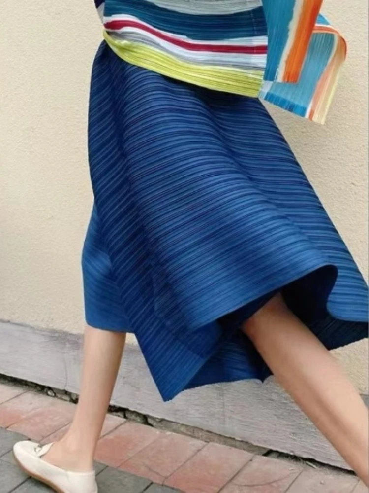 One-Size High Waist Asymmetric Wide-Leg Pants