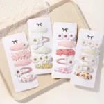 Kids' 5-Piece Printed Hair Clip Set — Image 2