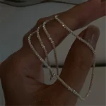 Shiny Silver-Tone Choker Necklace — Image 2