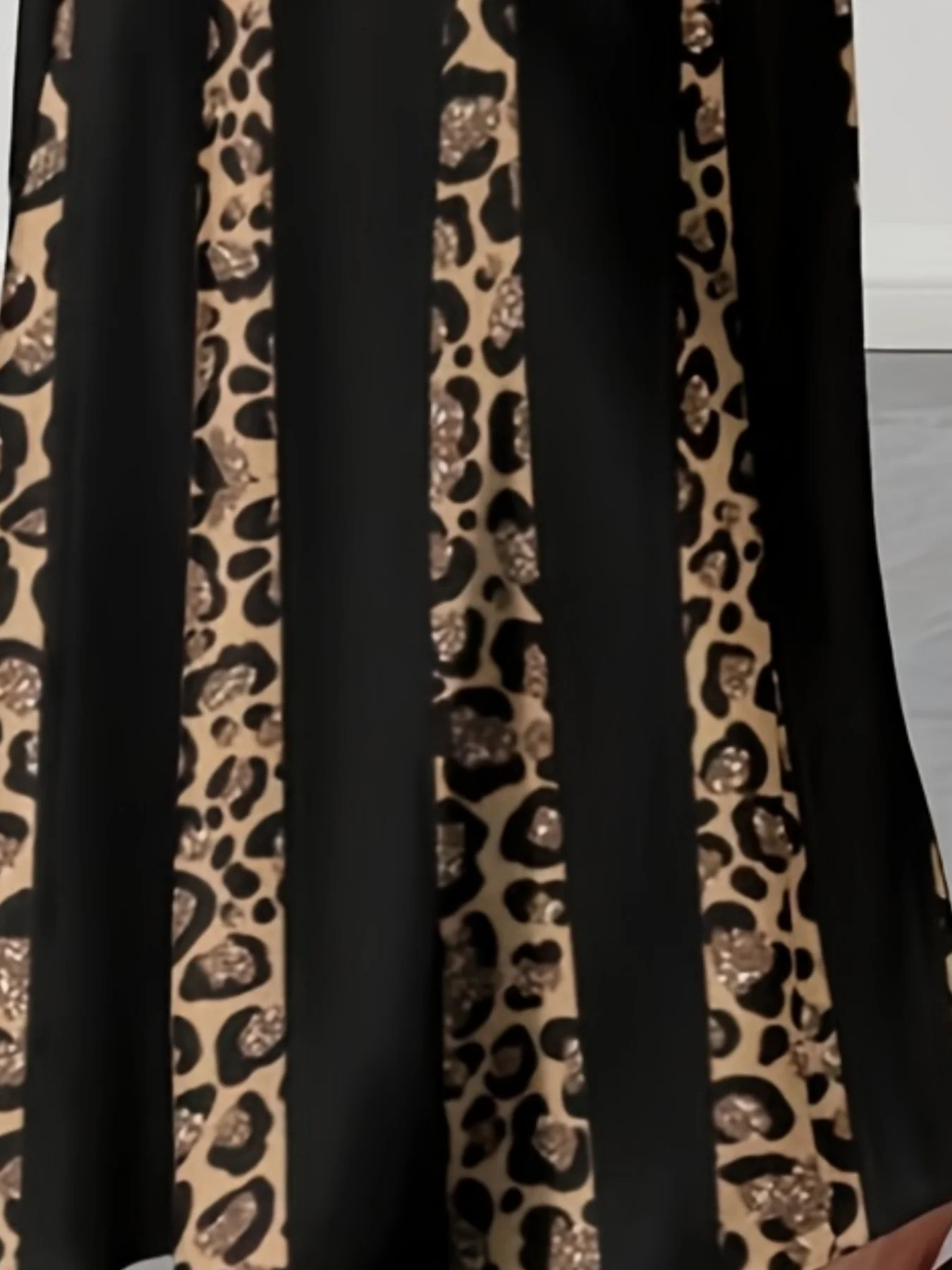 Elegant Leopard Print Maxi Dress