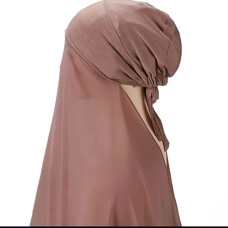 Instant Hijab with Underscarf and Chiffon Shawl