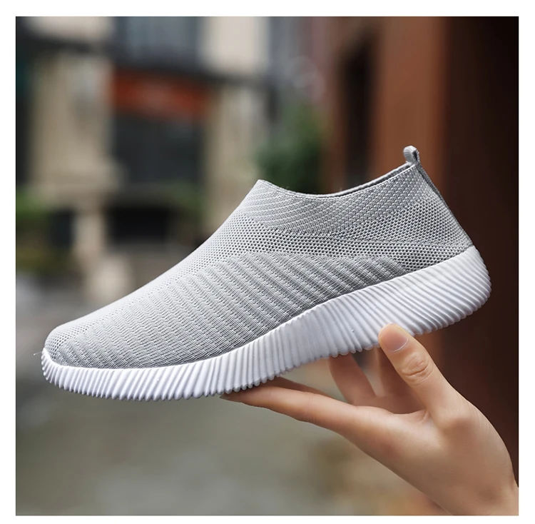 Women's Slip-On Shoes with Rubber Sole