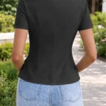 Elegant Slim-Fit Short Top — Image 2