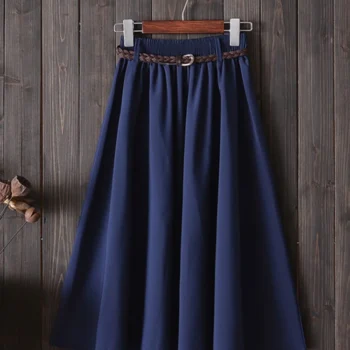 Korean-Style Summer Midi Skirt
