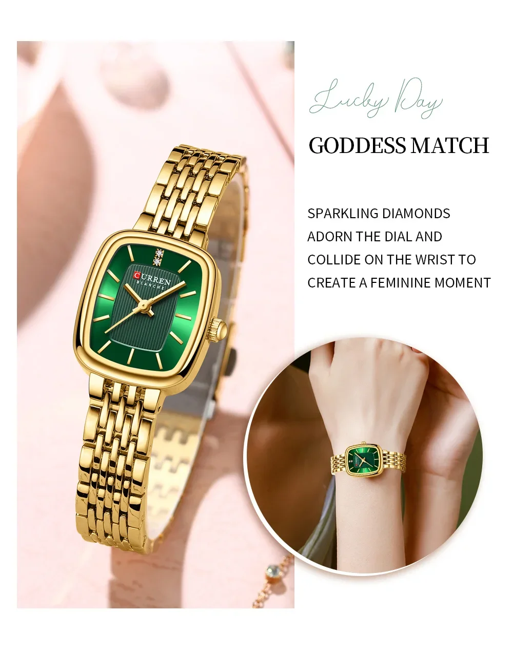 Casual Stainless Steel Watch