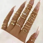 23-Piece Sparkling Zircon Ring Set — Image 4