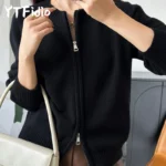 كارديجان قطني سميك بسحّاب — صورة 4