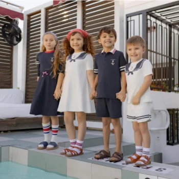 Kids' Nautical-Style Cotton Set