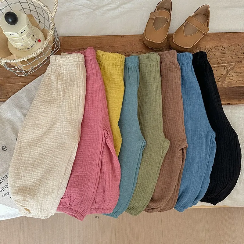 Kids' Solid Lightweight Pants for Summer