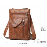 Layered Soft Leather Shoulder Bag — Image 6