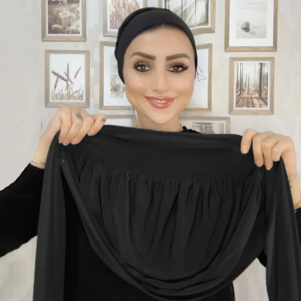 Full Coverage Instant Hijab with Clip