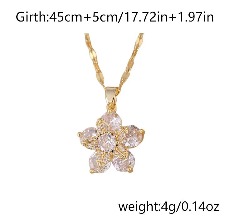 Crystal Floral Necklace — Image 14