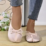 Leather Flats with Slit — Image 3