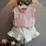 Girls' Printed T-Shirt and Shorts Set — Image 3