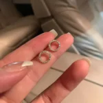 أقراط بكريستال بسيطة صيفية — صورة 2