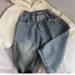 Kids' Solid Autumn Pants — Image 3